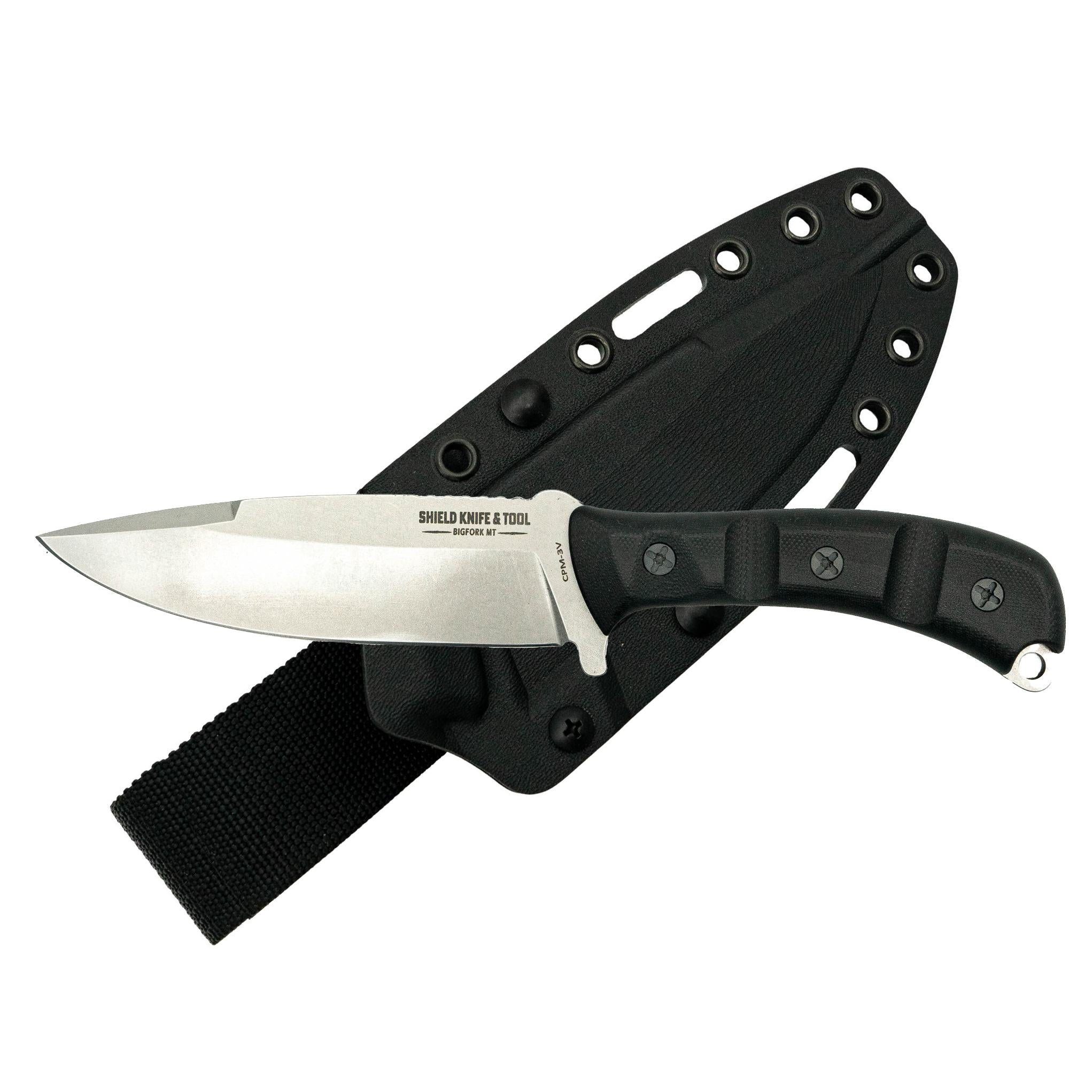 The Partisan Field Knife - Stone Wash - Black G10
