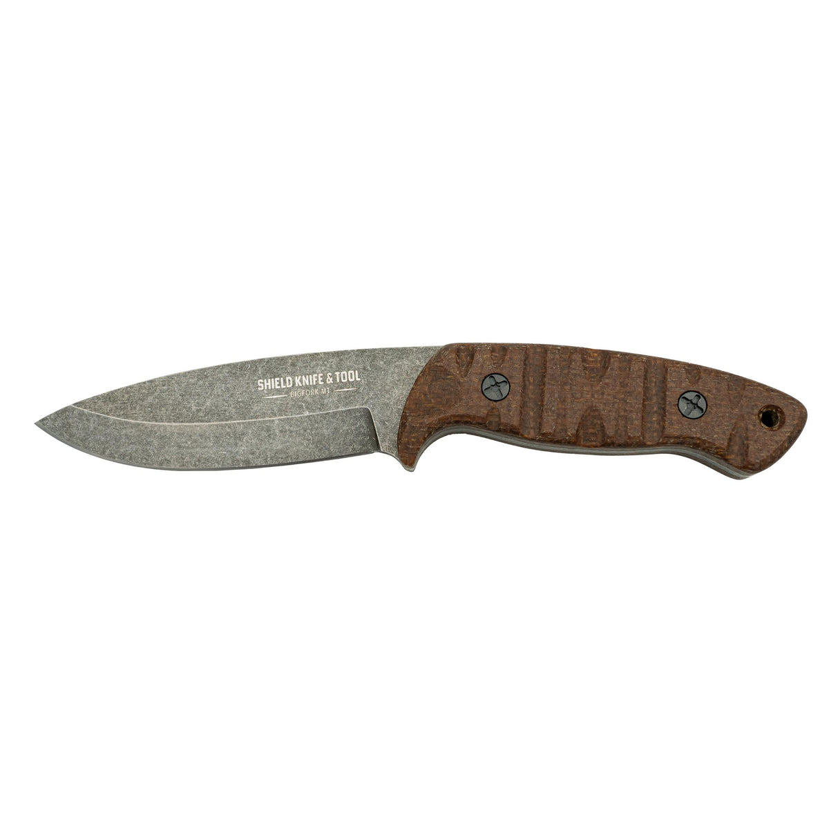 The Mission - Acid Stone Washed- Brown Burlap Micarta