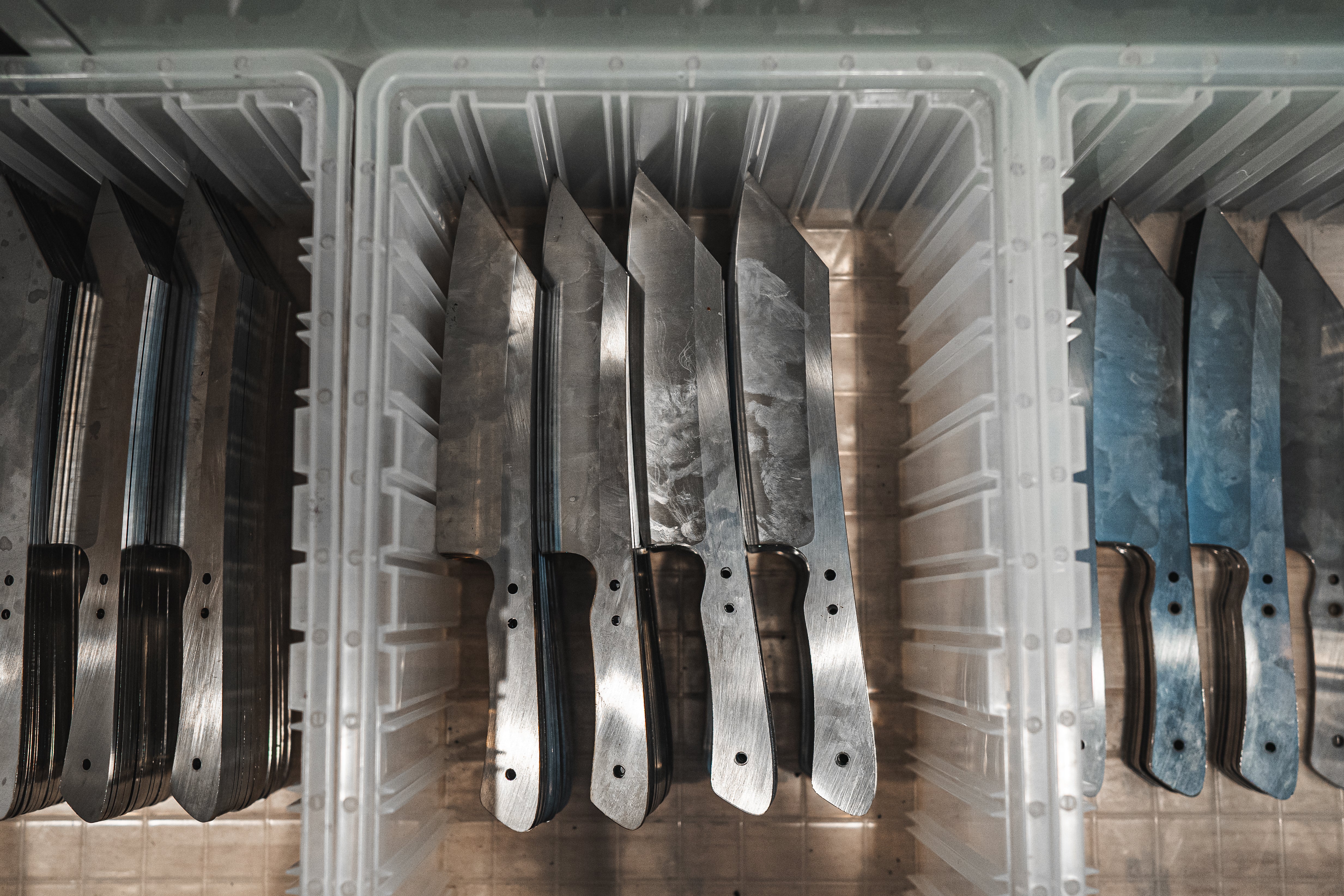 Kitchen Seax - Bead Blast Satin - Brown Burlap Micarta