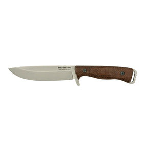 The Bob - Bead Blast Satin - Brown Burlap Micarta