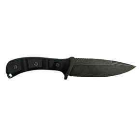 The Partisan Field Knife - Acid Stone Wash - Black G10