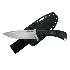 The Partisan Field Knife - Bead Blast Satin - Black G10