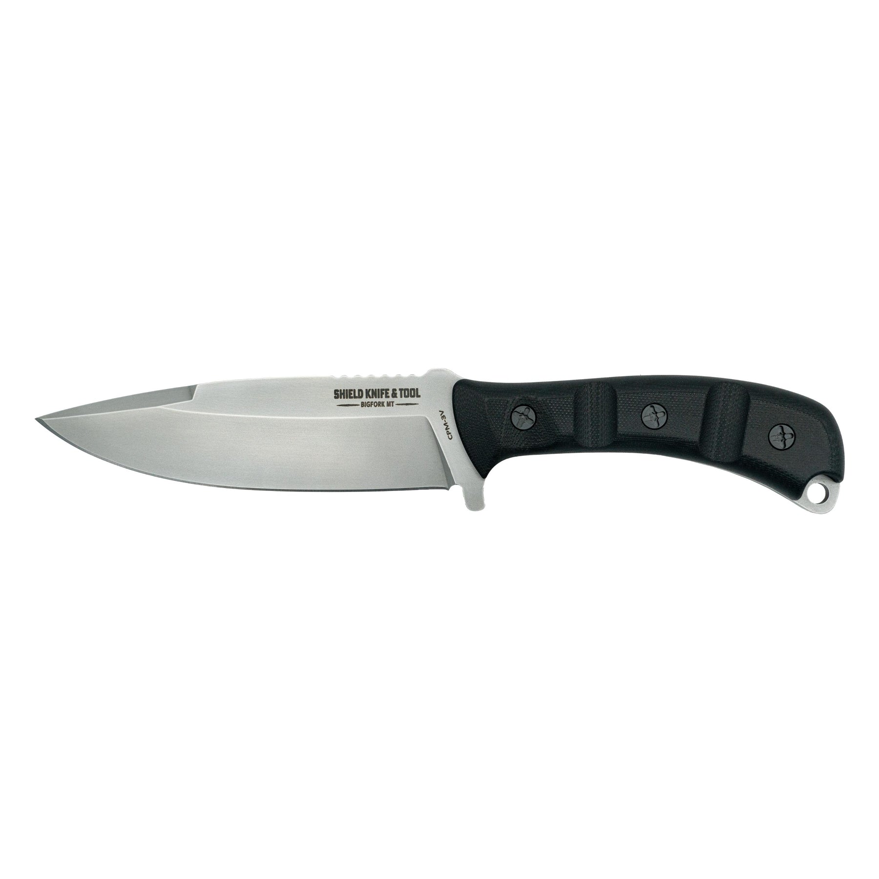 The Partisan Field Knife - Bead Blast Satin - Black G10