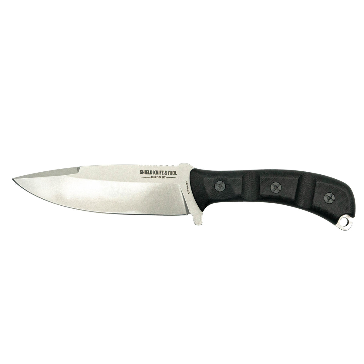 The Partisan Field Knife - Stone Wash - Black G10